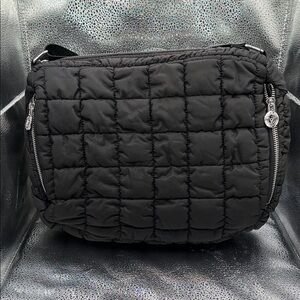 (NEW) VALENTINO ORLANDI Black Quilted Crossbody Bag